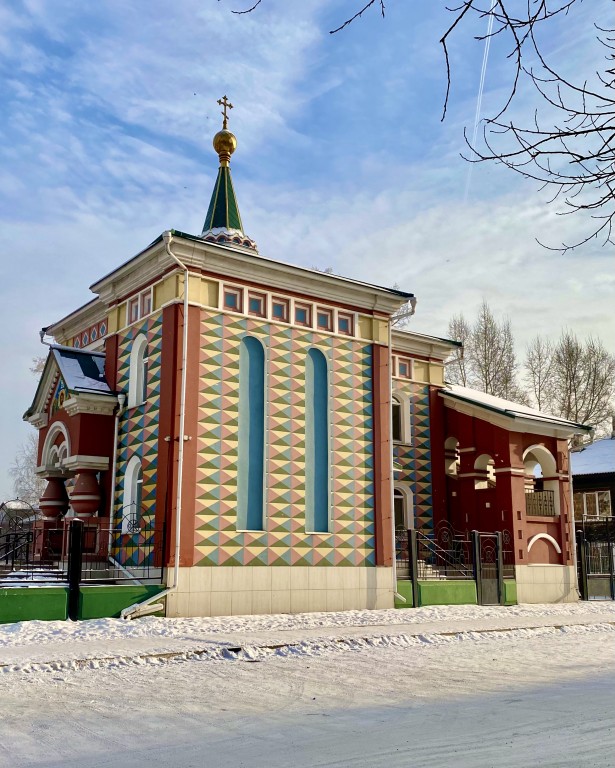 Церковь Распятия Христова, Абакан (Абакан, город, Республика Хакасия). фасады, Вид с СЗ