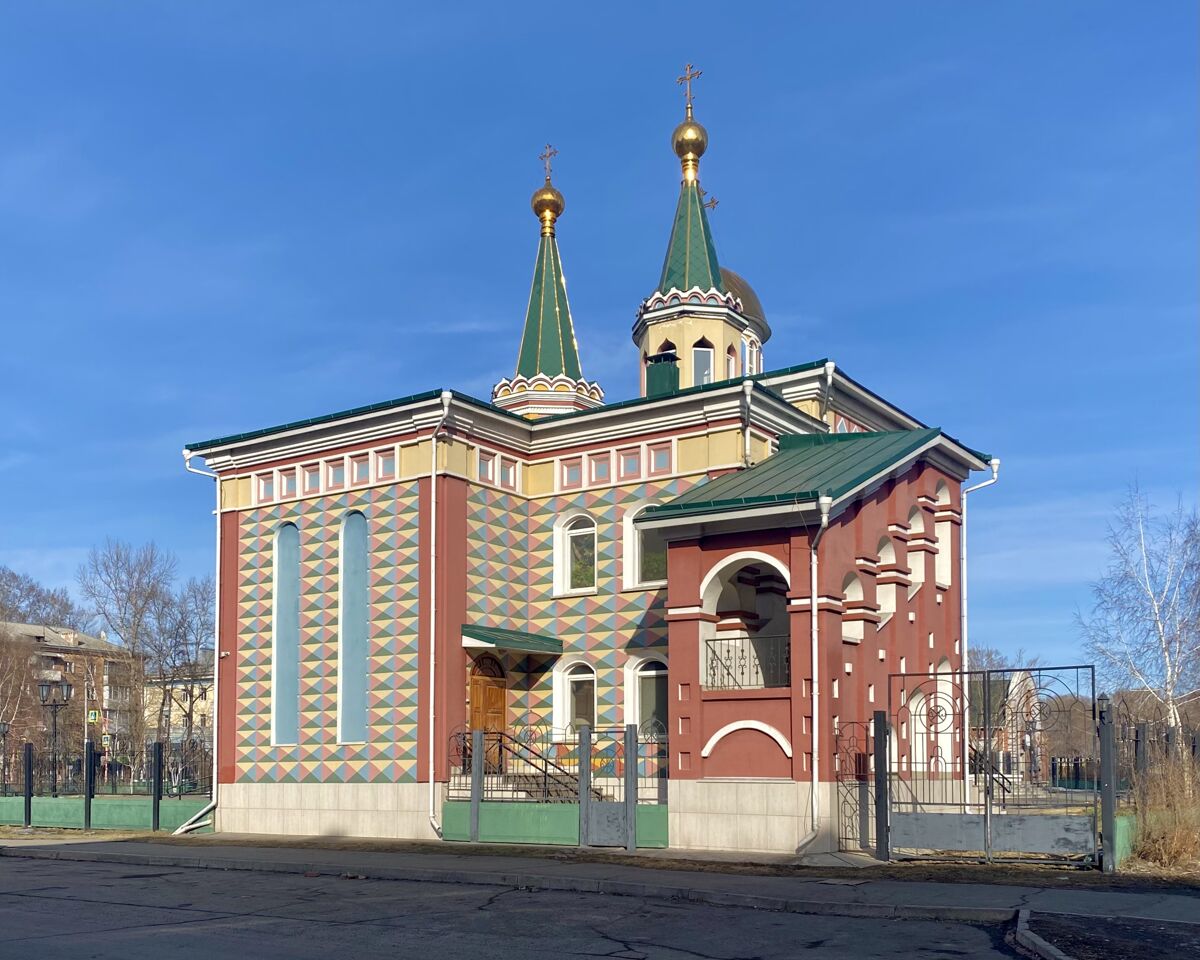 Церковь Распятия Христова, Абакан (Абакан, город, Республика Хакасия). фасады, Вид с ЮЗ
