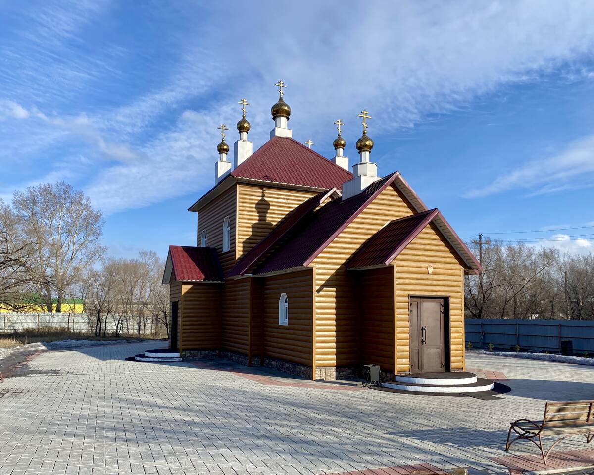 Церковь Девяти мучеников Кизических, Черногорск (Черногорск, город, Республика Хакасия). фасады, Вид с СЗ