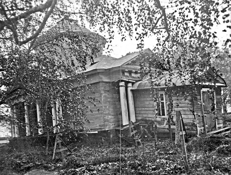 Церковь Георгия Победоносца (старая), Терьково (Бабаевский район, Вологодская область). архивная фотография, Фото 1930-40-х гг. (Н.Г. Голубцов). Сайт temples.ru