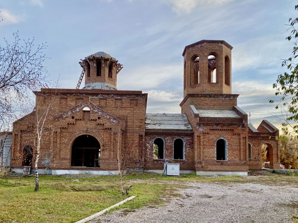 Церковь Казанской иконы Божией Матери (строящаяся), Красноярск (Красноярск, город, Красноярский край). документальные фотографии, Строительство. Вид с севера