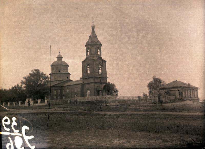 Церковь Покрова Пресвятой Богородицы, Репное (Балашовский район, Саратовская область). архивная фотография, Фото 1929 года из фондов Саратовского областного музей краеведения