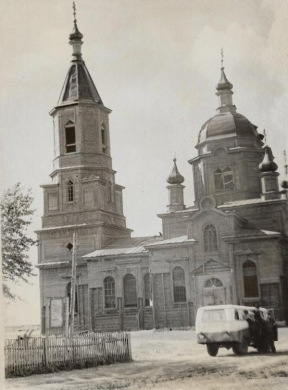 Церковь Космы и Дамиана, Усманка (Борский район, Самарская область). архивная фотография, Фото 1970 года из фондов Борского краеведческого музея