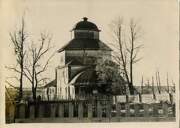 Церковь Благовещения Пресвятой Богородицы (деревянная), Фото 70-80 -хх гг. ХХ в. из фондов Брейтовского историко-краеведческого музея. (ГК № 37657440)<br>, Горинское, Брейтовский район, Ярославская область