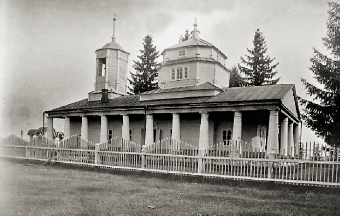 Двинь-Покровское. Церковь Покрова Пресвятой Богородицы. архивная фотография, Первая треть XX в. ГКМФ. ГНИМА им. Щусева