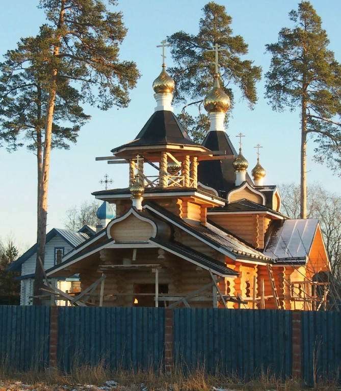 Елизаветино. Церковь Владимирской иконы Божией Матери (новая). фасады