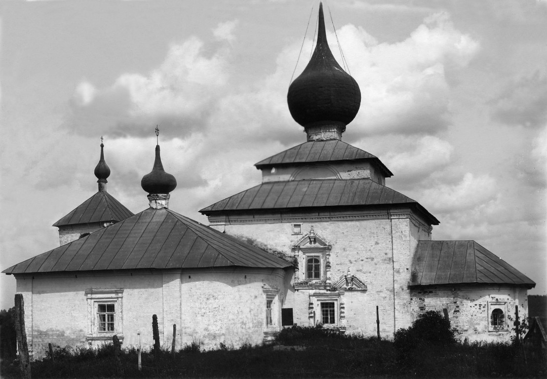 Церковь Троицы Живоначальной, Кудино (Торопецкий район, Тверская область). архивная фотография, Фото Н.Д. Бартрама, 1912