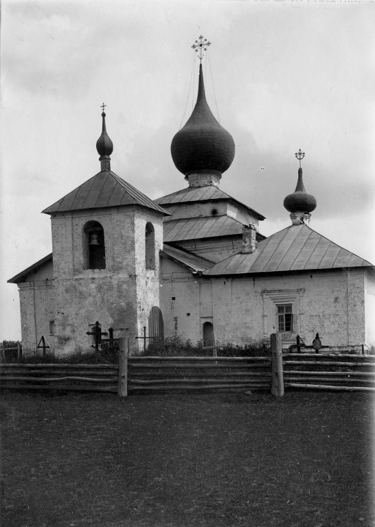Церковь Троицы Живоначальной, Кудино (Торопецкий район, Тверская область). архивная фотография, Фото Н.Д. Бартрама, 1912