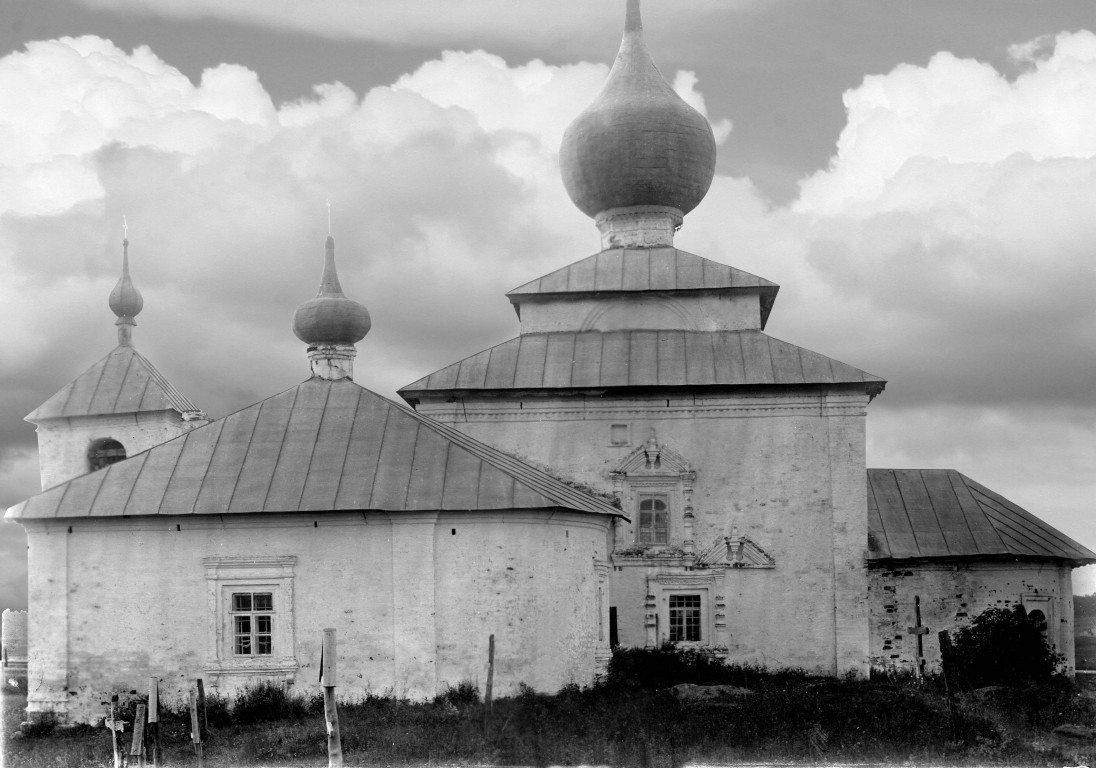 Церковь Троицы Живоначальной, Кудино (Торопецкий район, Тверская область). архивная фотография, Фото Н.Д. Бартрама, 1912