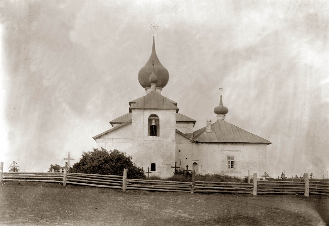 Церковь Троицы Живоначальной, Кудино (Торопецкий район, Тверская область). архивная фотография, Фото Н.Д. Бартрама, 1912