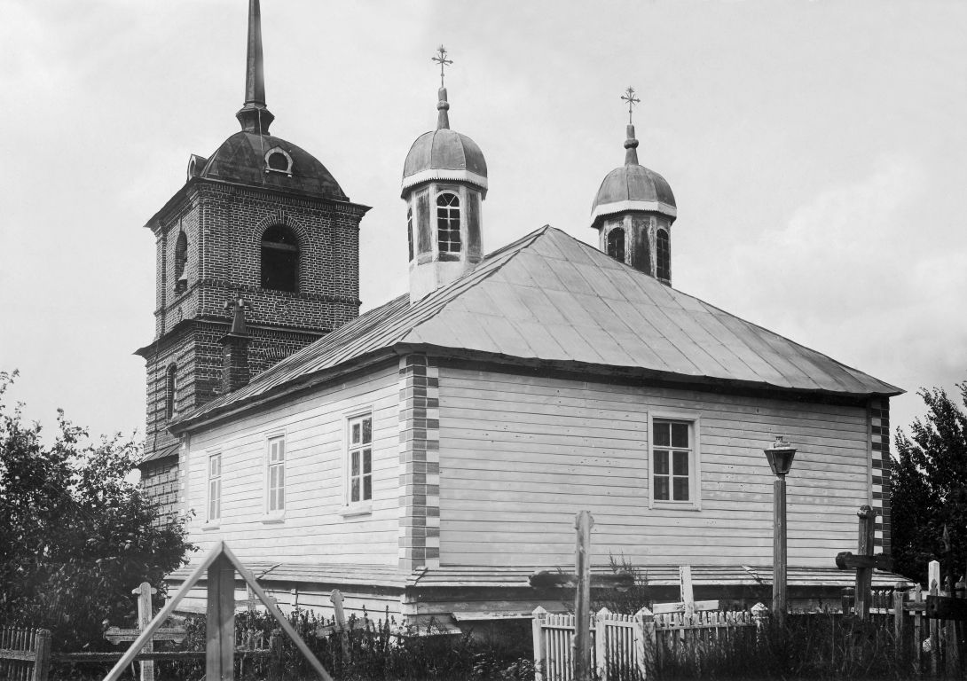 Старина. Церковь Николая Чудотворца и Иоанна Предтечи. архивная фотография, Фото Н.Д. Бартрама, 1912