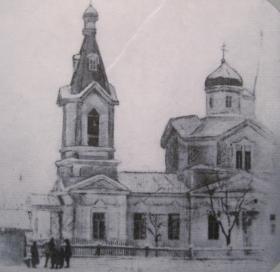 Элиста. Церковь Воздвижения Креста Господня (старая)