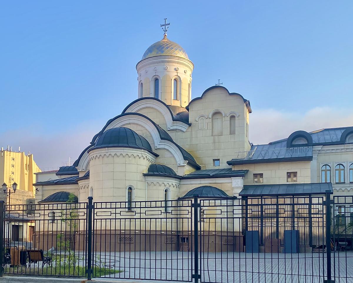Вид с СВ, фасады. Церковь Новомучеников и исповедников Церкви Русской, Норильск (Норильск, город, Красноярский край)