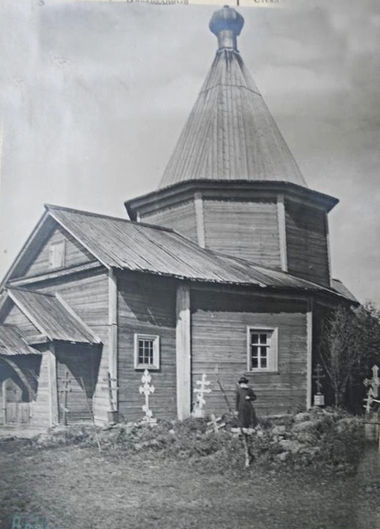 Церковь Илии Пророка, Шеменичи (Шеменский погост) (Подпорожский район, Ленинградская область). архивная фотография, Фото начала ХХ в. ГКМФ. ГНИМА им Щусева