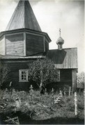 Церковь Илии Пророка, Фотография Н. И. Репникова, 1916 г. РЭМ. Сборник «Деревянное Зодчество», выпуск  IV, М-СПб. 2015 г. стр.129<br>, Шеменичи (Шеменский погост), Подпорожский район, Ленинградская область