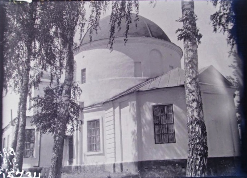 Церковь Казанской иконы Божией Матери, Михайловское, урочище (Дорогобужский район, Смоленская область). архивная фотография, Фото первой трети ХХ в. ГКМФ. Вид с востока. ГНИМА им Щусева