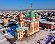 Церковь Михаила Архангела, С дрона<br>, Сухово, Кемеровский район, Кемеровская область