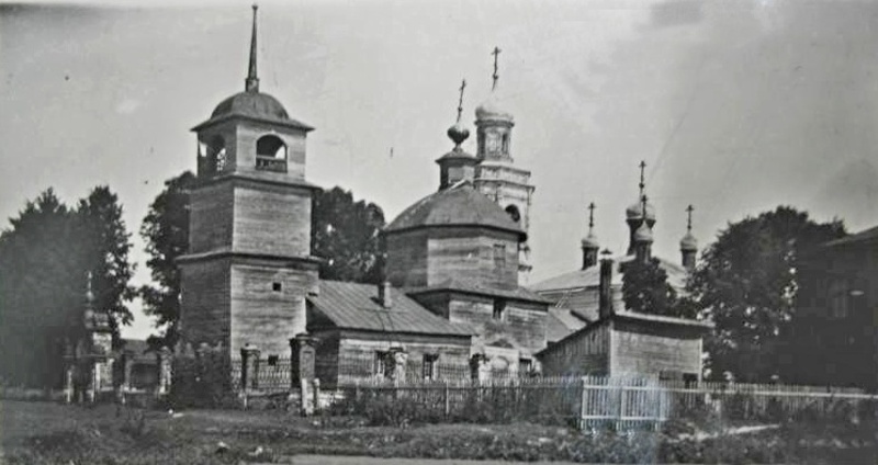 Церковь Алексия, человека Божия, Болтино (Мытищинский городской округ и гг. Долгопрудный, Лобня, Московская область). архивная фотография, Фото 1931 г. (Милокова Н.). Общий вид с юго-запада. ГКМФ. ГНИМА им Щусева