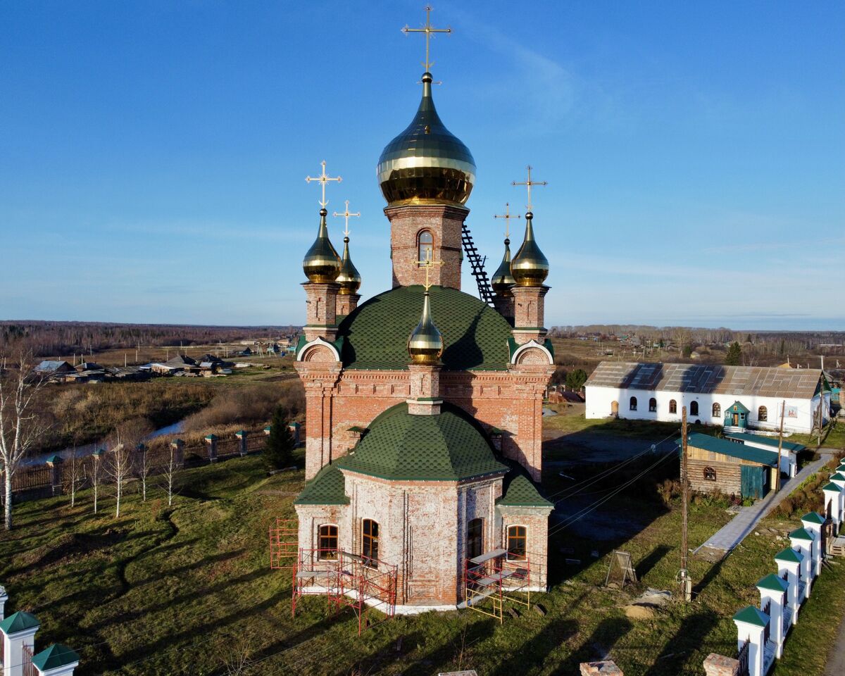 Итатский. Церковь Николая Чудотворца. фасады, Вид с востока