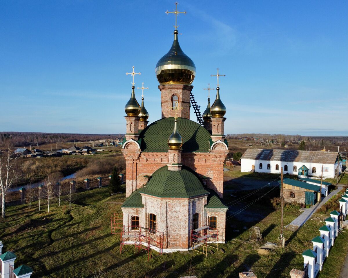 Церковь Николая Чудотворца, Итатский (Тяжинский район, Кемеровская область). фасады, Вид с востока
