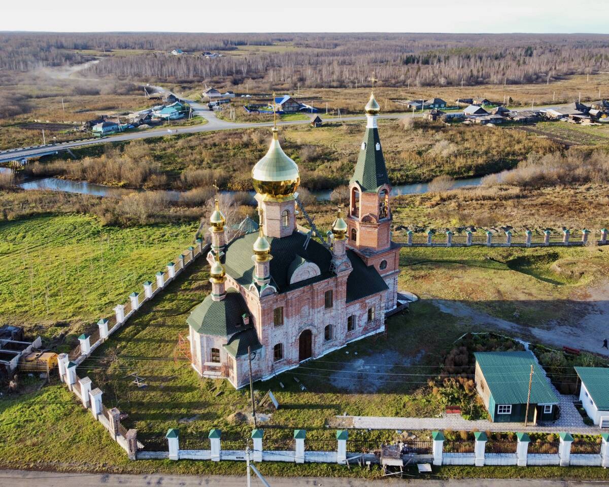 Итатский. Церковь Николая Чудотворца. фасады, Вид с СВ