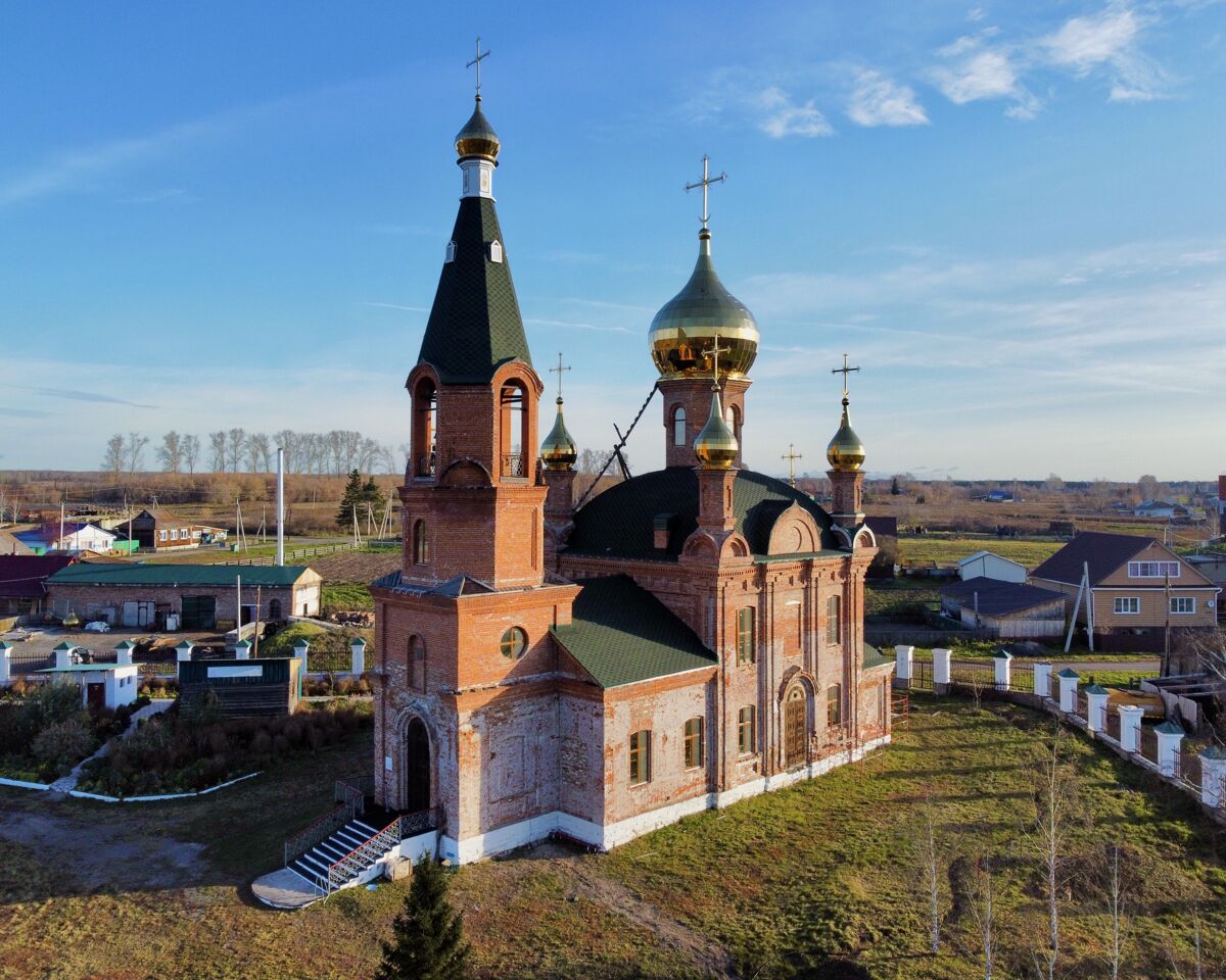 Церковь Николая Чудотворца, Итатский (Тяжинский район, Кемеровская область). фасады, Вид с ЮЗ