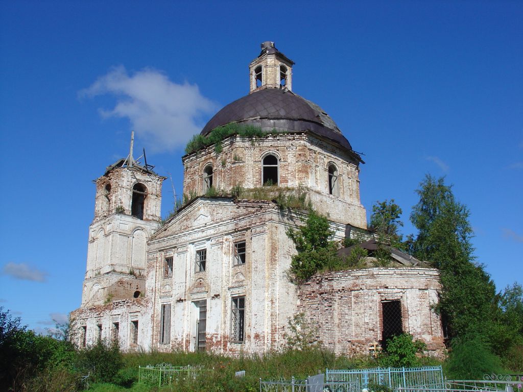 Церковь Воскресения Христова (старая), Рукино (Кирилловский район, Вологодская область). фасады