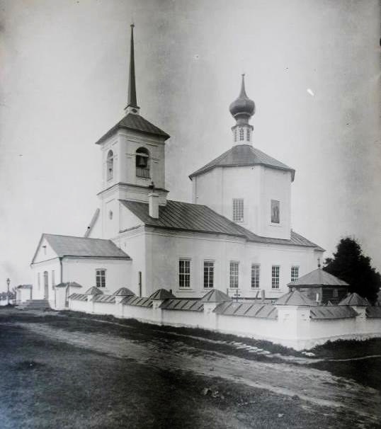 Церковь Николая Чудотворца, Грядцы (Торопецкий район, Тверская область). архивная фотография, Начало ХХ в. (Соболев Н. Н.). Общий вид с юго-запада. ГКМФ. ГНИМА им Щусева