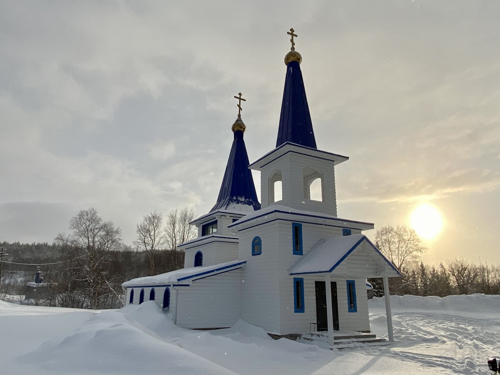 Церковь Иоанна Кронштадтского, Зверосовхоз (Кольский район, Мурманская область). фасады, Вид с северо-запада
