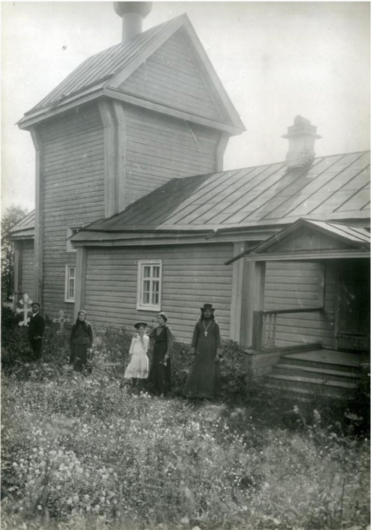 Церковь Илии Пророка, Горка (Лодейнопольский район, Ленинградская область). архивная фотография, Церковь Ильи Пророка.. Фотография 1916 г. из собрания Российского Этнографического Музея (https://goskatalog.ru/portal/#/collections?id=25474208)