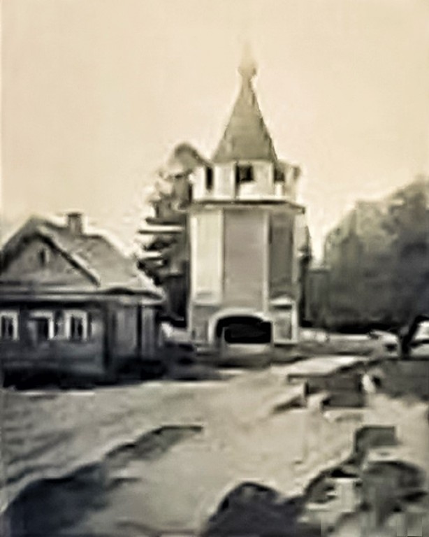 Горка. Церковь Илии Пророка. архивная фотография, Колокольня Ильинской  церкви