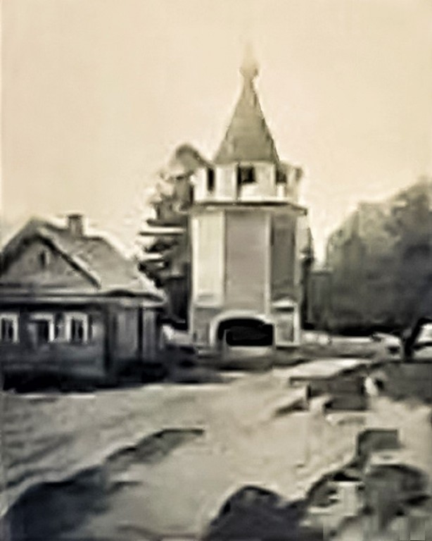 Церковь Илии Пророка, Горка (Лодейнопольский район, Ленинградская область). архивная фотография, Колокольня Ильинской  церкви