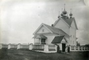 Церковь Николая Чудотворца на Горском погосте, Никольская церковь в деревне Горка на Свири. Фотография 1916 г. из собрания Российского Этнографического Музея (https://goskatalog.ru/portal/#/collections?id=25474287)<br>, Горка, Лодейнопольский район, Ленинградская область