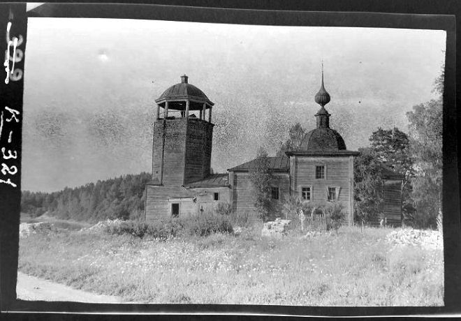 Церковь Покрова Пресвятой Богородицы, Чернокулово (Юрьев-Польский район, Владимирская область). архивная фотография, Южный фасад; Комеч А.И. Госкаталог №27006955; ФГБУК 