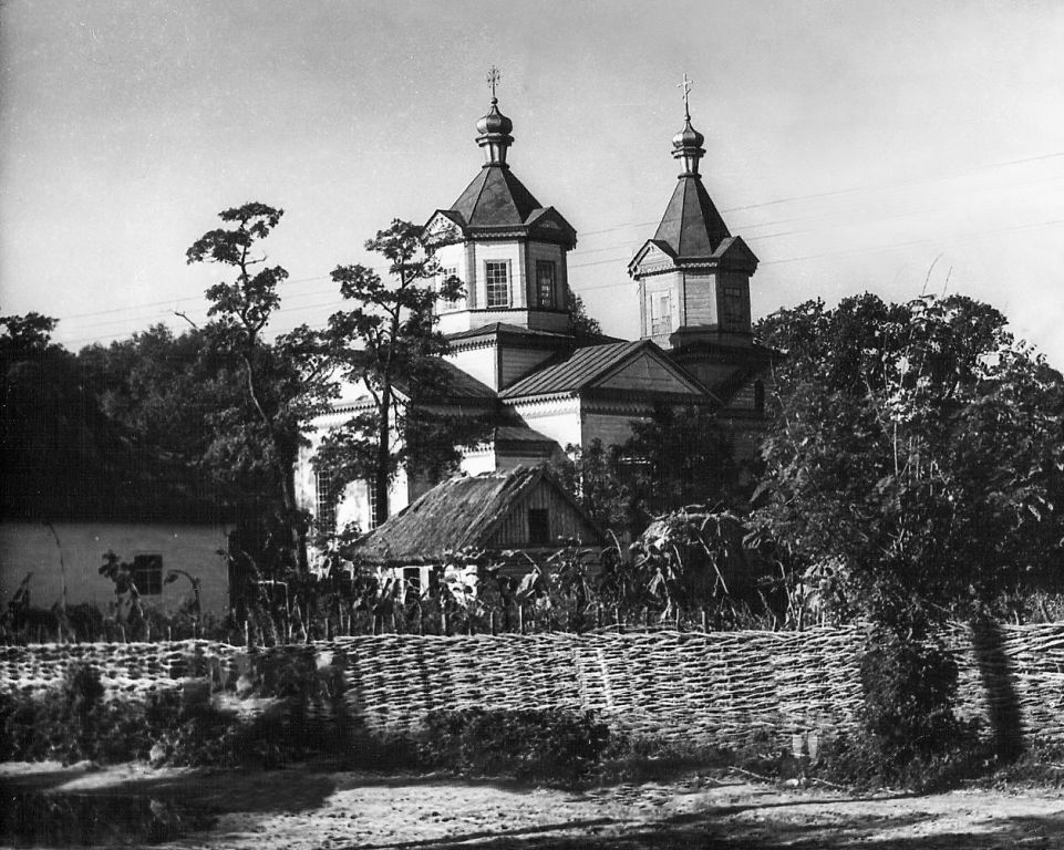 Церковь Параскевы Пятницы, Вьюнище (Коростенский район, Украина, Житомирская область). архивная фотография, Фото 1960-х годов из фондов Национального историко-этнографического заповедника «Переяслав»