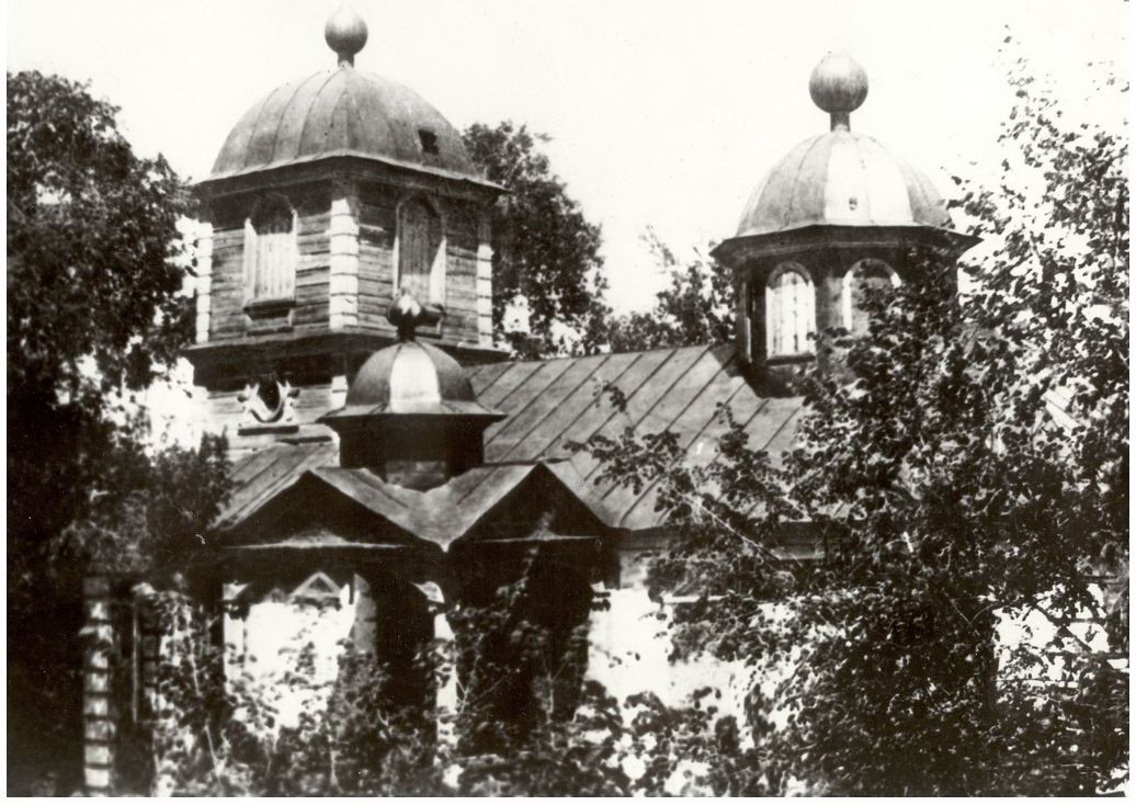 Часовня Креста Господня, Вольск (Вольский район, Саратовская область). архивная фотография, Закрытая (недействующая) часовня после покупки её старообрядцами из частного владения Померанцева 17 апреля 1905 года