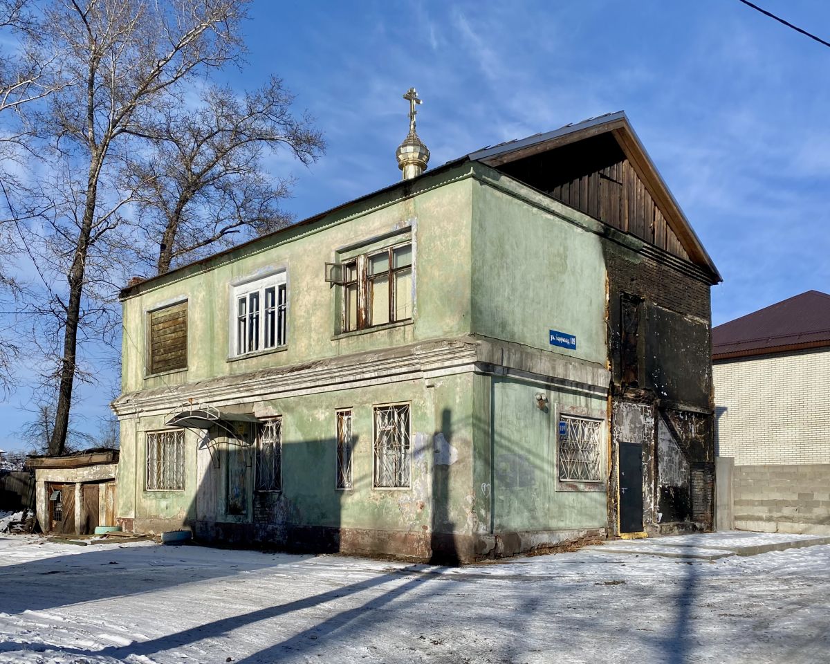 Церковь Покрова Пресвятой Богородицы, Иркутск (Иркутск, город, Иркутская область). фасады, Пристрой сгорел