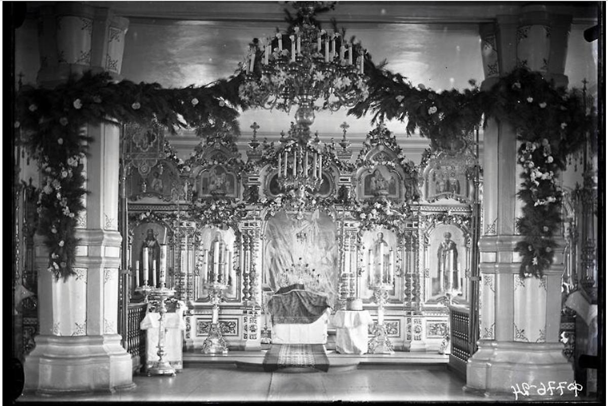 Фото Н.В. Бучельникова, архивная фотография. Домовая церковь Константина и Елены при бывшем Пушкинском городском училище, Бийск (Бийский район и г. Бийск, Алтайский край)