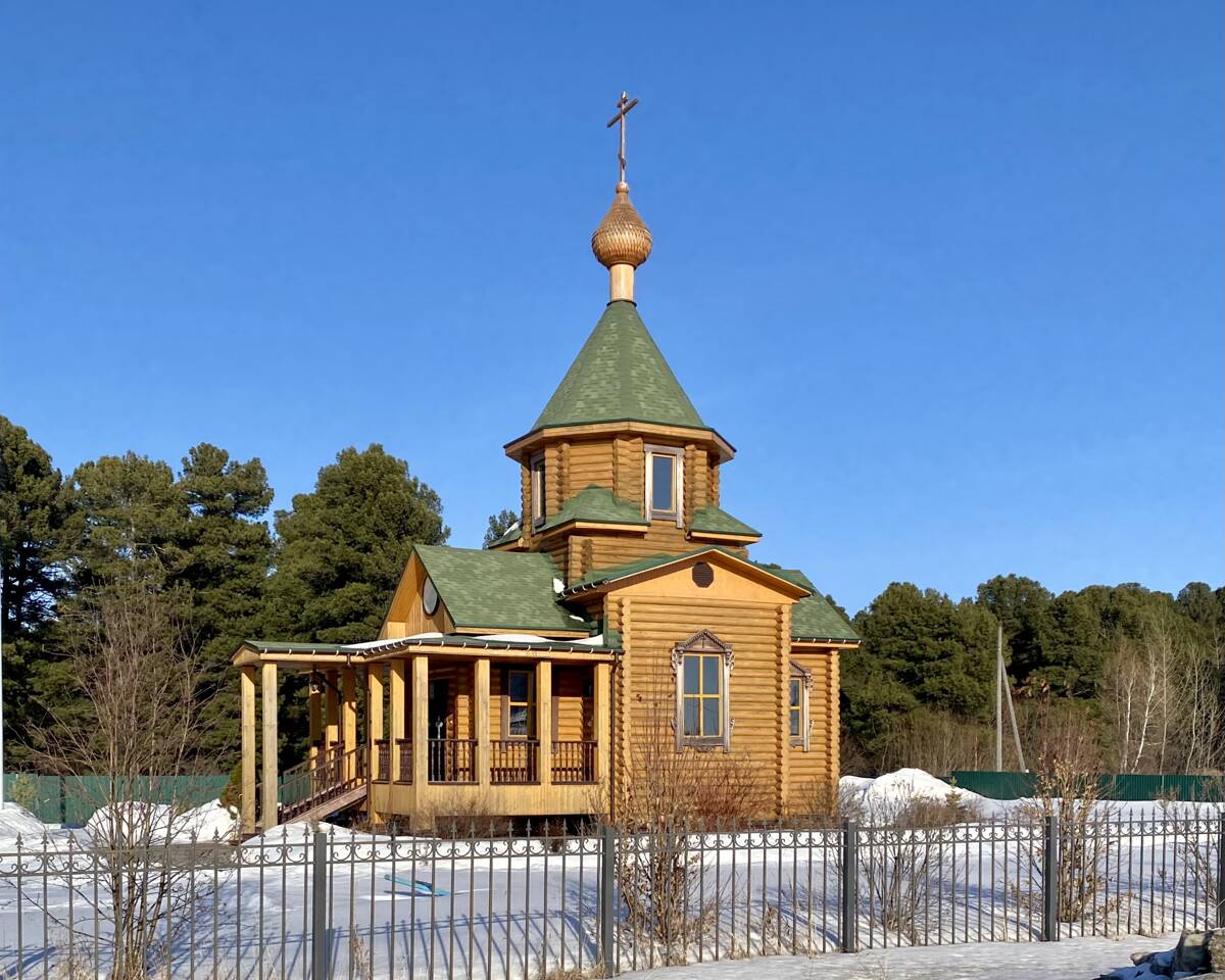 Церковь Николая Чудотворца, Губино (Томский район, Томская область). фасады, Вид с запада