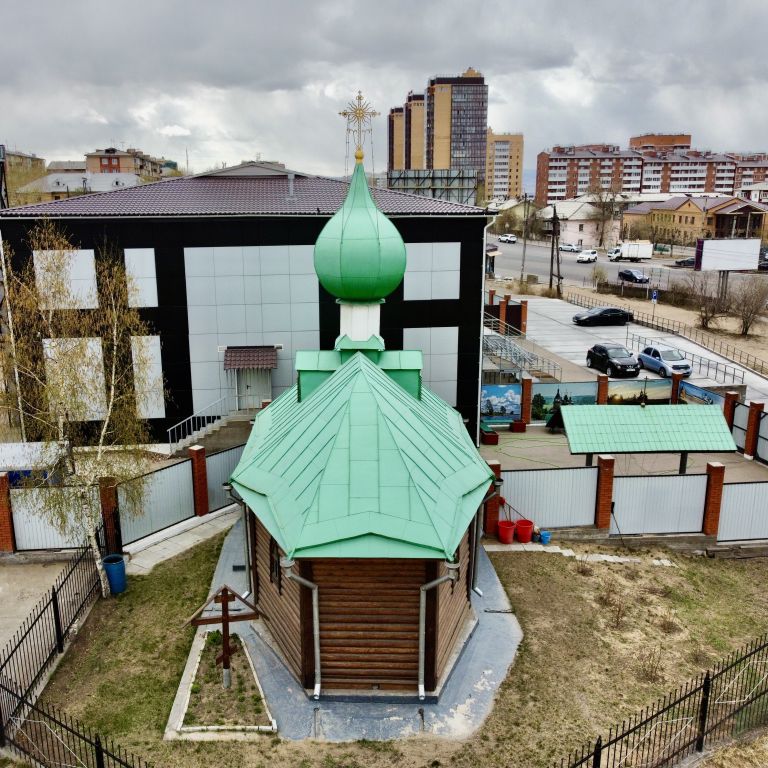 Церковь Георгия Победоносца, Улан-Удэ (Улан-Удэ, город, Республика Бурятия). архитектурные детали, Вид с востока