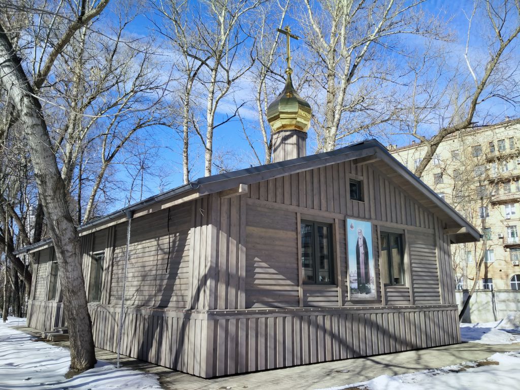 Церковь Серафима Саровского в Шелепихе, Хорошёво-Мнёвники (Северо-Западный административный округ (СЗАО), г. Москва). фасады