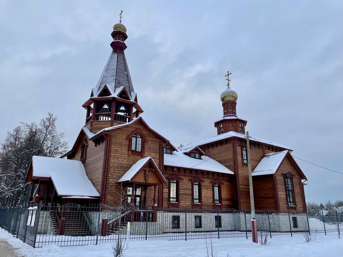 фасады. Церковь Богоявления Господня, Большие Дворы (Павлово-Посадский городской округ и г. Электрогорск, Московская область)