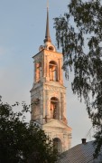 Церковь Воскресения Христова, Церковь на рассвете,вид со стороны реки<br>, Нежитино, Макарьевский район, Костромская область