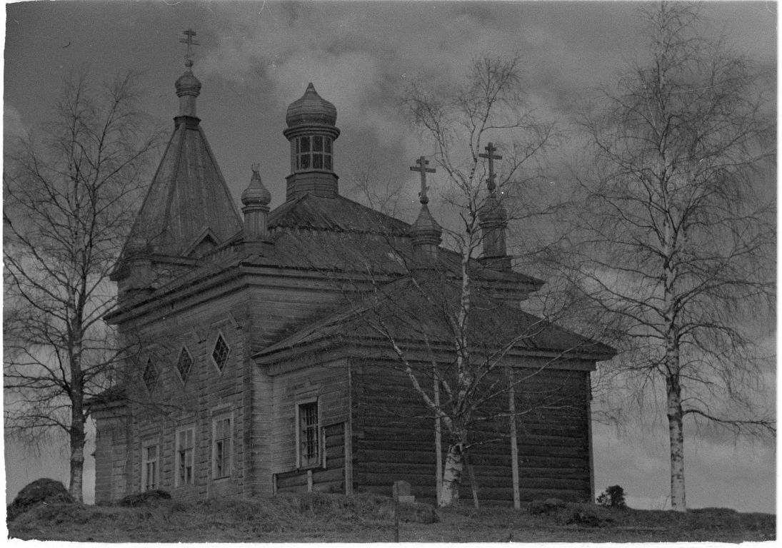 Церковь Модеста мученика, Консельга (Подпорожский район, Ленинградская область). архивная фотография, Фото 1942 г. из фондов SA-KUVA (Финский военный фотоархив)