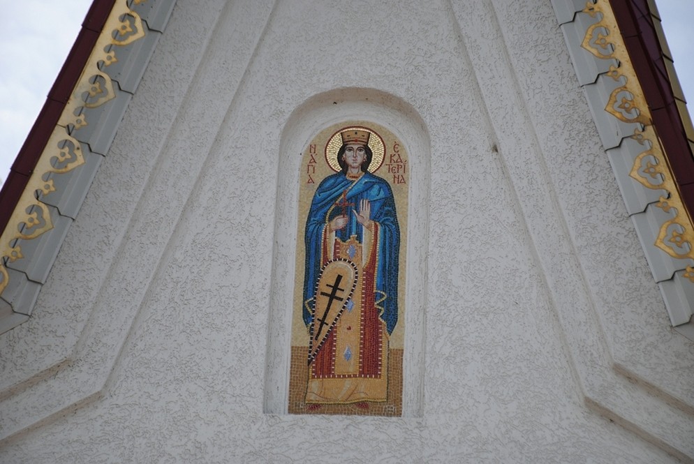 Часовня Екатерины Александрийской, Кемерово (Кемерово, город, Кемеровская область). архитектурные детали, Храмовая икона.