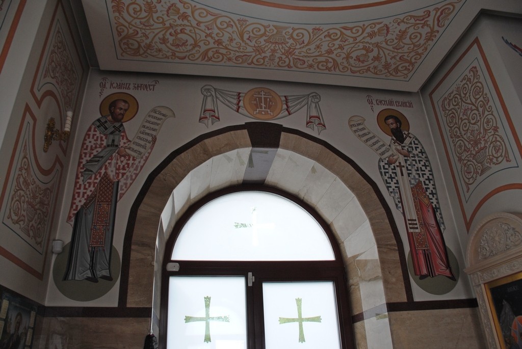 Часовня Екатерины Александрийской, Кемерово (Кемерово, город, Кемеровская область). интерьер и убранство, Роспись северной стены.