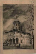 Церковь Елевферия и Георгия Победоносца, Эскиз 1934 г. из приходского архива<br>, Бухарест, Сектор 5, Бухарест, Румыния