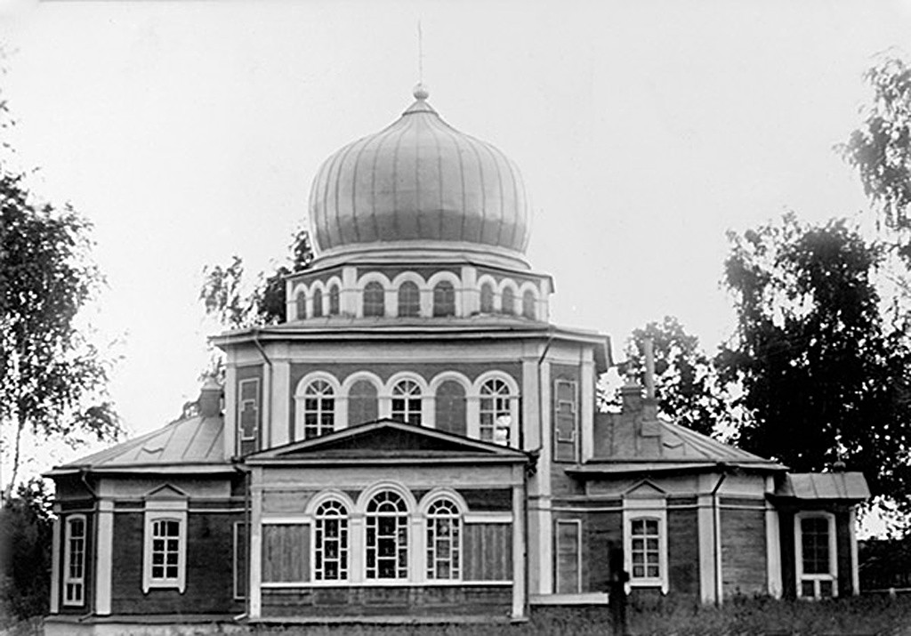 Благовещенское. Церковь Николая Чудотворца. архивная фотография, Фото 1909 года из фотоархива ИИМК РАН. Автор В.А. Плотников