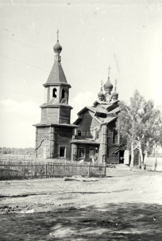 Носовая. Церковь Анны пророчицы. архивная фотография, Фото 1960-ых годов из фондов Краснобаковского исторического музея