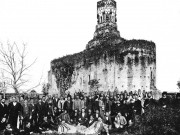Церковь Георгия Победоносца, Вид храма до реставрации. Фото 1890-х годов из приходского архива<br>, Бая, Сучава, Румыния